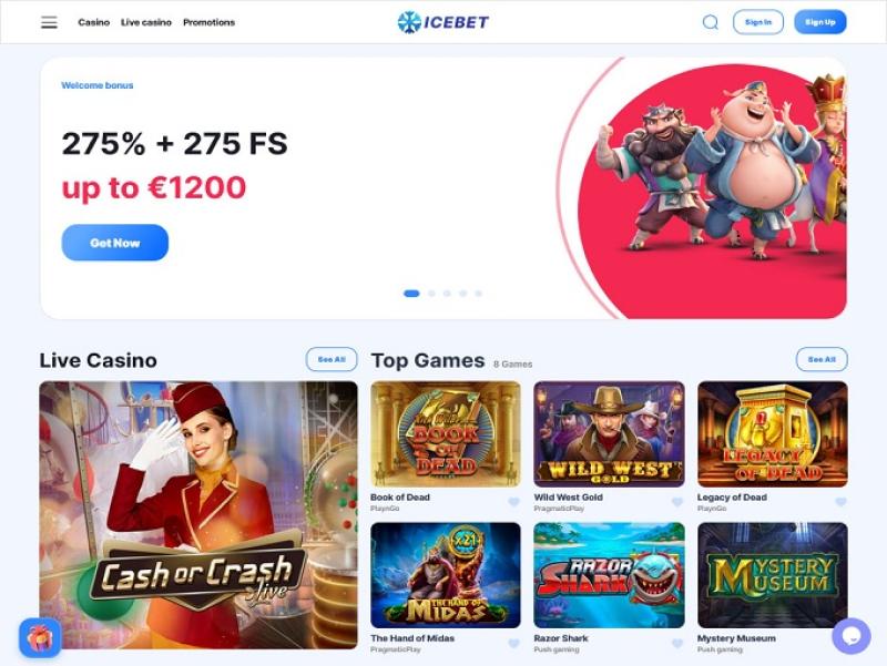 IceBet Casino tela de bônus e promoções com foco nas condições de apostas